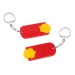Porte-clés jeton 1€ Alpha, jeton promotional