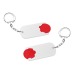Porte-clés jeton 1€ Alpha wholesaler