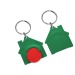 Porte-clés jeton 1€ Maison, jeton promotional