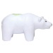 Anti-Stress White Bear, anti-stress foam animal promotional