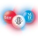 Boule clignotante, balle rebondissante promotional