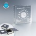 Trophée carré, bloc de verre presse-papier avec gravure 3D promotional