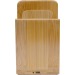 Bamboo pencil cup with induction charger wholesaler