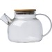 Glass bottle with bamboo lid, 1,000 ml, teapot promotional