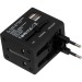 Rubberised travel adapter, Universal Travel Power Adapter promotional