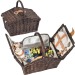Rattan picnic basket for 2 people wholesaler