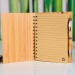 A5 notebook with bamboo cover, recycled notebook promotional