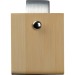 Bamboo pencil cup with analogue clock, pencil holder promotional