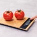 Bamboo kitchen scale with black display, food kitchen scale promotional