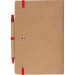 Cahier A5 avec stylo à bille, carnet recyclé promotional