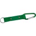 Keyring pendant with carabiner hook and metal plate, snap hook promotional