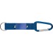 Keyring pendant with carabiner hook and metal plate, snap hook promotional