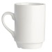 Stackable narrow ceramic mug 20 cl wholesaler