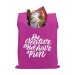 Polyester folding bag, pink october accessory promotional