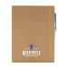 Recycled notepad with hard cover pen wholesaler