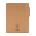 Recycled notepad with hard cover pen wholesaler