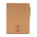 Recycled notepad with hard cover pen wholesaler