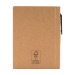 Recycled notepad with hard cover pen wholesaler