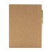 Recycled notepad with hard cover pen, notepad in recycled paper promotional