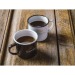 Mug émaillé rétro en métal 350ml, Tasse et mug émaillé promotional