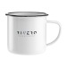 Mug émaillé rétro en métal 350ml, Tasse et mug émaillé promotional