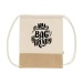 Product thumbnail Lightweight backpack in organic cotton and jute canvas 4