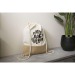 Lightweight backpack in organic cotton and jute canvas, lightweight drawstring backpack promotional