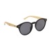Product thumbnail Round bamboo glasses with bamboo temples 0