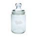 Product thumbnail Small round glass candy jar 1L 3