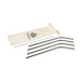 Reusable 4 pieces ECO Straw Set paille acier inoxydable wholesaler