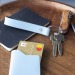 Recycled Leather Keyring, Recycled key ring promotional