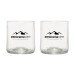 Lot de 2 verres à base de bouteilles de vin recyclées wholesaler