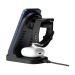 Triple-Up RCS Recycled ABS Wireless Charger Stand, Porte-téléphone portable et support, socle, base pour smartphone promotional