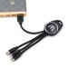Porte-clefs lumineux avec câble 3 en1 wholesaler
