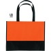Shopping bag two-coloured 38x29cm non-woven, lounge bag promotional
