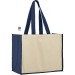 Sac shopping en coton et jute sunset, Sac en toile de jute promotional