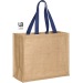 Sac shopping jute avec anses de couleur paros, Sac en toile de jute promotional