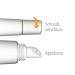 Lip balm, 6 ml white, lip balm and lip stick promotional