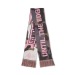 Jacquard acrylic scarf woven in up to 6 colours, Fan scarf promotional