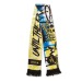 1st prize four-colour satin fabric supporter scarf wholesaler
