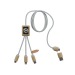 2.4A rapid charge cable with illuminated double logo Stock wholesaler