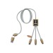 2.4A rapid charge cable with illuminated double logo Stock, Item delivered in express promotional