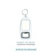 Porte-clés décapsuleur translucide, décapsuleur promotional