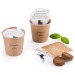 Cardboard cup with seeds, ecological object promotional