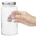 Bocal en verre à vis pour aliments secs 800ml, bocal promotional