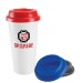 Tasse à café à emporter en plastique à double paroi 455ml/16oz **, Mug et tasse en plastique promotional