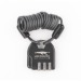 Number padlock with cable, padlock promotional