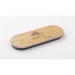 Double charger 5w bamboo finish, Wireless induction charger promotional