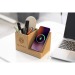 Organiseur de bureau avec chargeur inductif COVBI, Porte-téléphone portable et support, socle, base pour smartphone promotional