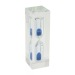 Sablier plexi sable bleu - H 8cm wholesaler